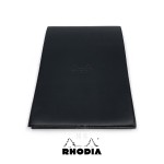 法國 RHODIA ePURE系列 黑色封套N°16上翻筆記本 方格內頁 附筆插 （118169C）