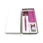 日本 SAILOR 寫樂 × PLUS Ca.Crea Premium Cloth筆記本 限定聯名款 鋼筆禮盒組（紫色）