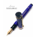 義大利 Aurora Internazionale 全球限量919支 18K 活塞鋼筆（藍色金夾）