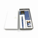 日本 SAILOR 寫樂 × PLUS Ca.Crea Premium Cloth筆記本 限定聯名款 鋼筆禮盒組（海軍藍）