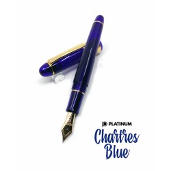 （新款）日本 Platinum 白金 #3776 Century Chartres blue 教堂藍 14K金 鋼筆