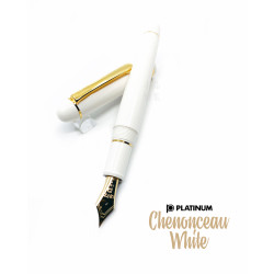 日本 Platinum 白金 #3776 Century 新色 Chenonceau White 舍農索城堡 象牙白鋼筆 日本 Platinum 白金 #3776 Century 新色 Chenonceau White 舍農索城堡 象牙白鋼筆