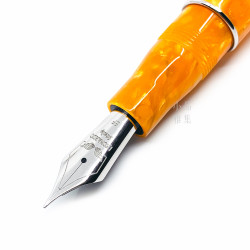 義大利 LEONARDO Furore Arancio 鋼筆(橘色銀夾款) 義大利 LEONARDO Furore Arancio 鋼筆(橘色銀夾款)