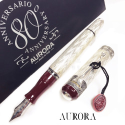 義大利 AURORA 80週年 全球限量1919支 18K純銀鋼筆 義大利 AURORA 80週年 全球限量1919支 18K純銀鋼筆