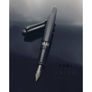 義大利 AURORA 88 Unica Nera 霧黑 14K 活塞鋼筆