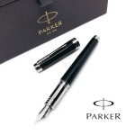派克 Parker 新款 Premier尊爵 麗黑白夾 18k金 鋼筆