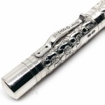 英國 YARD-O-LED 總督大班維多利亞（葡萄紋）925純銀18k鋼筆