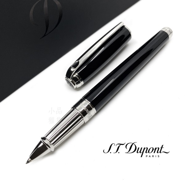 法國 S.T. DUPONT 都彭 LINE D Black lacquer & palladium 鋼珠筆（新款 LARGE系列）