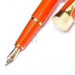 義大利 Aurora EDO 14K鋼筆（橘色金夾）