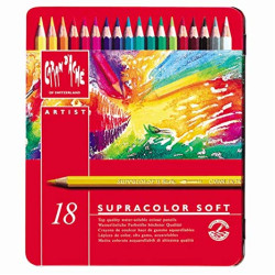瑞士卡達 Caran d'Ache SUPRACOLOR 專家級水性色鉛筆 (18色) 紅盒 瑞士卡達 Caran d'Ache SUPRACOLOR 專家級水性色鉛筆 (18色) 紅盒
