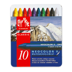 瑞士卡達 Caran d'Ache NEOCOLOR II 專業級水性蠟筆 (10色) 瑞士卡達 Caran d'Ache NEOCOLOR II 專業級水性蠟筆 (10色)