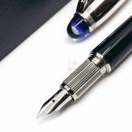 德國 Montblanc 萬寶龍 Starwalker 漂浮 藍色星球 Doué 黑桿金屬筆蓋 14K金 鋼筆 德國 Montblanc 萬寶龍 Starwalker 漂浮 藍色星球 Doué 黑桿金屬筆蓋 14K金 鋼筆