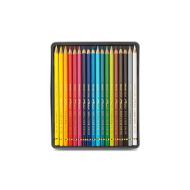 瑞士卡達 Caran d'Ache PABLO 專家級油性色鉛筆 (18色) 銀盒 瑞士卡達 Caran d'Ache PABLO 專家級油性色鉛筆 (18色) 銀盒