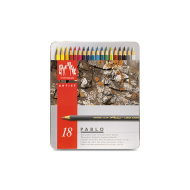瑞士卡達 Caran d'Ache PABLO 專家級油性色鉛筆 (18色) 銀盒 瑞士卡達 Caran d'Ache PABLO 專家級油性色鉛筆 (18色) 銀盒