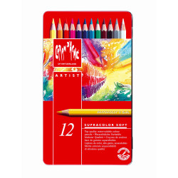 瑞士卡達 Caran d'Ache SUPRACOLOR 專家級水性色鉛筆 (12色) 紅盒 瑞士卡達 Caran d'Ache SUPRACOLOR 專家級水性色鉛筆 (12色) 紅盒