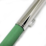 德國 Graf von Faber-Castell 繩紋飾 18K 鋼筆（毒蛇綠）