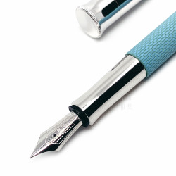 德國 Graf von Faber-Castell 繩紋飾 18K 鋼筆(綠松石) 德國 Graf von Faber-Castell 繩紋飾 18K 鋼筆(綠松石)