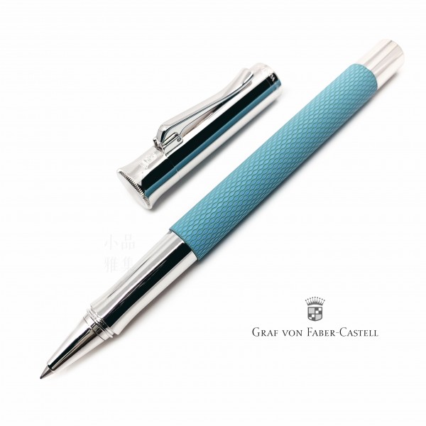 德國 Graf von Faber-Castell 繩紋飾 鋼珠筆（綠松石）