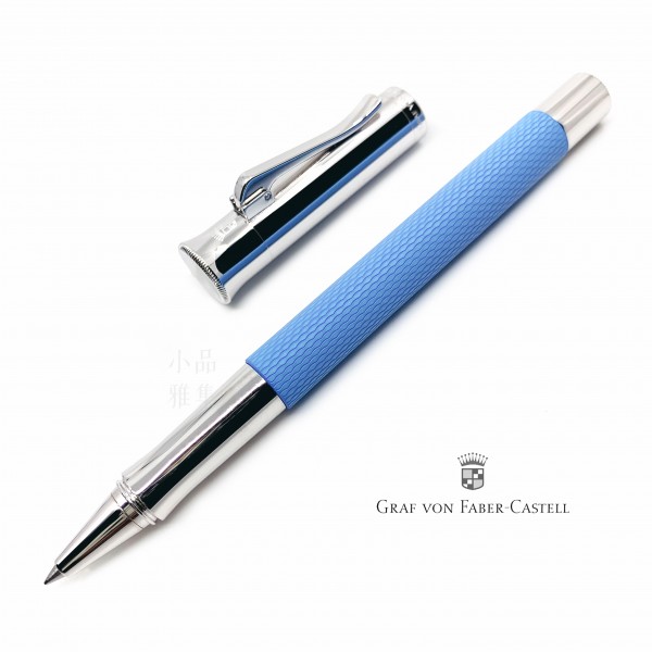 德國 Graf von Faber-Castell 繩紋飾 鋼珠筆（海灣藍）