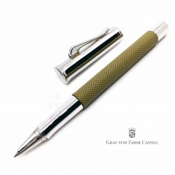 德國 Graf von Faber-Castell 繩紋飾 鋼珠筆（橄欖綠）