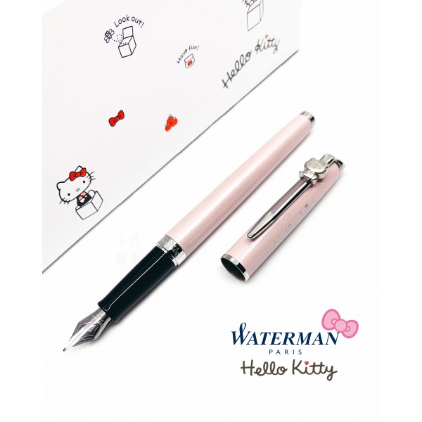 法國 Waterman 雋雅系列 × HELLO KITTY 45週年 聯名款 紀念鋼筆（粉紅色）