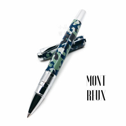 臺灣 MONTREUX 夢多 T7雕花 迷彩 鋼珠筆(藍色-基本頂冠) 臺灣 MONTREUX 夢多 T7雕花 迷彩 鋼珠筆(藍色-基本頂冠)