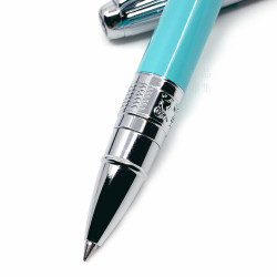 臺灣 MONTREUX 夢多 T7銀蓋雕花 鋼珠筆(淺藍色) 臺灣 MONTREUX 夢多 T7銀蓋雕花 鋼珠筆(淺藍色)