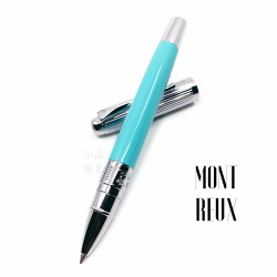 臺灣 MONTREUX 夢多 T7銀蓋雕花 鋼珠筆(淺藍色) 臺灣 MONTREUX 夢多 T7銀蓋雕花 鋼珠筆(淺藍色)