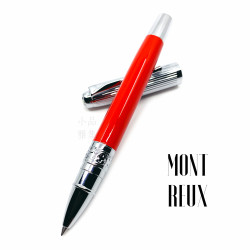 臺灣 MONTREUX 夢多 T7銀蓋雕花 鋼珠筆(艷紅桿) 臺灣 MONTREUX 夢多 T7銀蓋雕花 鋼珠筆(艷紅桿)