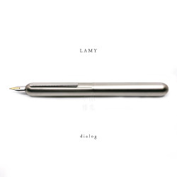 德國 Lamy dialog3 焦點系列 074 14K金 鋼筆(霧銀色款)  德國 Lamy dialog3 焦點系列 074 14K金 鋼筆(霧銀色款)