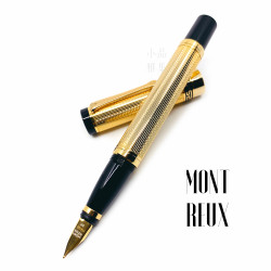 臺灣 MONTREUX 夢多 金色雕紋 鋼筆 臺灣 MONTREUX 夢多 金色雕紋 鋼筆