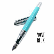 臺灣 MONTREUX 夢多 T7銀蓋雕花 鋼筆(淺藍色) 臺灣 MONTREUX 夢多 T7銀蓋雕花 鋼筆(淺藍色)