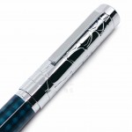 臺灣 MONTREUX 夢多 碳纖維 鋼筆（藍綠色）