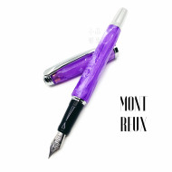 臺灣 MONTREUX 夢多 花草系列 鋼筆(Violet紫羅蘭)全花紋銀夾 臺灣 MONTREUX 夢多 花草系列 鋼筆(Violet紫羅蘭)全花紋銀夾