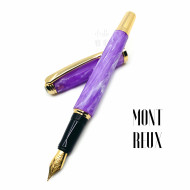 臺灣 MONTREUX 夢多 花草系列 鋼筆(Violet紫羅蘭)全花紋金夾 臺灣 MONTREUX 夢多 花草系列 鋼筆(Violet紫羅蘭)全花紋金夾