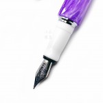 臺灣 MONTREUX 夢多 花草系列 鋼筆（Violet紫羅蘭）白蓋銀夾