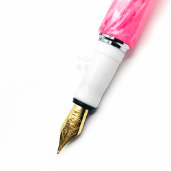 臺灣 MONTREUX 夢多 花草系列 鋼筆(Sakura櫻花)白蓋銀夾 臺灣 MONTREUX 夢多 花草系列 鋼筆(Sakura櫻花)白蓋銀夾