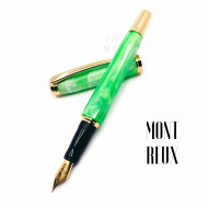 臺灣 MONTREUX 夢多 花草系列 鋼筆(Clover幸運草)全花紋金夾 臺灣 MONTREUX 夢多 花草系列 鋼筆(Clover幸運草)全花紋金夾
