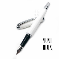 臺灣 MONTREUX 夢多 十二角素面 鋼筆(純白色銀夾) 臺灣 MONTREUX 夢多 十二角素面 鋼筆(純白色銀夾)