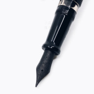  義大利 Aurora 888 Black Mamba 黑色曼巴蛇 全球限量888支 18K 活塞鋼筆 