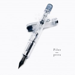 日本 PILOT 百樂 Prera 鋼筆（透明黑）