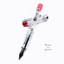日本 PILOT 百樂 Prera 鋼筆（透明紅）
