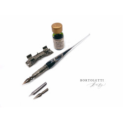 義大利 Bortoletti set15 沾水筆(九色可選)+筆擱+沾水筆尖+沾水筆墨水一瓶 組合 義大利 Bortoletti set15 沾水筆(九色可選)+筆擱+沾水筆尖+沾水筆墨水一瓶 組合