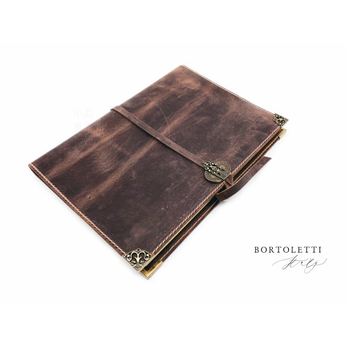 義大利 Bortoletti BC004 真皮書套 筆記本（LL號）
