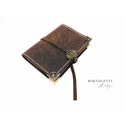 義大利 Bortoletti BC002 真皮書套 筆記本（M號）