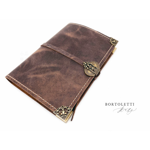 義大利 Bortoletti BC003 真皮書套 筆記本（L號）