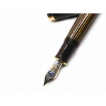 德國 Pelikan 百利金 18K金 M800 Brown Black 棕條金夾 鋼筆