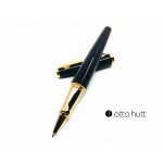 德國 OTTO HUTT 奧托赫特 時尚絨 | Design06 麗黑金夾 鋼珠筆