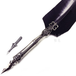 義大利 Bortoletti Set80 羽毛沾水筆+沾水筆尖+10ml沾水筆墨水一瓶 組合(黑色) 義大利 Bortoletti Set80 羽毛沾水筆+沾水筆尖+10ml沾水筆墨水一瓶 組合(黑色)