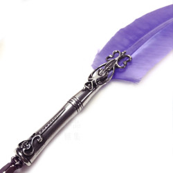 義大利 Bortoletti Set80 羽毛沾水筆+沾水筆尖+10ml沾水筆墨水一瓶 組合(紫丁香) 義大利 Bortoletti Set80 羽毛沾水筆+沾水筆尖+10ml沾水筆墨水一瓶 組合(紫丁香)